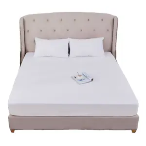 Couvre-matelas pour bébé, sur-matelas, ajusté, fermeture éclair, étanche, 100% coton, 1 pièce