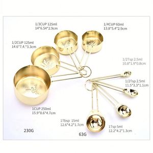 Số Lượng Lớn Nhỏ Smidgen Kim Loại Thép Không Gỉ Rắn Scoop Treo Đồng Rose Gold Vòng Hẹp Đo Ly Và Thìa - Product Image 2