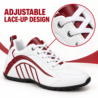 Sneakers basses décontractées pour femmes, en cuir synthétique, à lacets, fabriquées sur mesure, production en gros de chaussures à marque privée