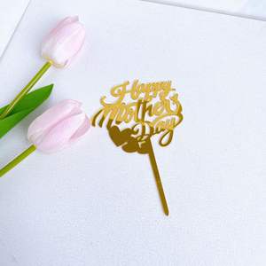 Decoración de tartas acrílicas, decoración de tartas del Día de la madre, <span class=keywords><strong>feliz</strong></span> cumpleaños, mamá - Product Image 6