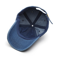 Gorra de béisbol de 6 paneles en blanco al por mayor, estilo vaquero desgastado y descolorido, tipo Dad Hat