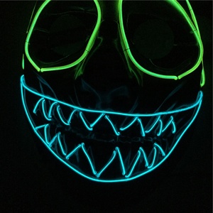 <span class=keywords><strong>Amazon</strong></span> Vente Chaude Populaire D'horreur Effrayant Halloween Néon <span class=keywords><strong>LED</strong></span> Clignotant <span class=keywords><strong>Masque</strong></span> - Product Image 4