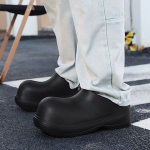Zapatos de tacón alto con suela gruesa de EVA para mujer, botas de lluvia, zapatos que aumentan la altura - Product Image 2