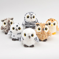 Porte-clés en peluche hibou, breloque de sac, pendentif mignon en fausse fourrure, vente en gros personnalisée