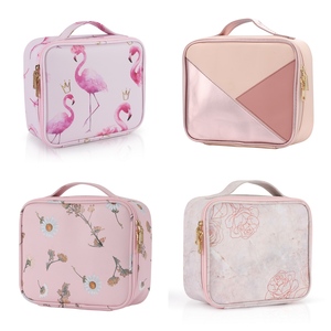 Leather Fashion <b>Makeup</b> Artist Bag Large Capacity Water Resistant <b>Makeup</b> Organizer Durable Portable Travel Beauty Cosmetic <b>Case</b> - Product Image 1