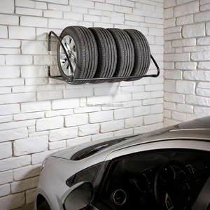 Étagère <span class=keywords><strong>murale</strong></span> pour pneus de voiture, personnalisée, avec revêtement en poudre, pour garage et <span class=keywords><strong>atelier</strong></span>, avec 1 étagère - Product Image 1