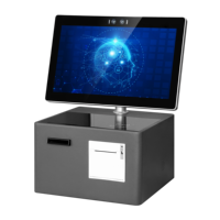 Kiosque d'auto-enregistrement pour hôtel de 15,6 pouces, terminal intelligent pour l'hôtellerie avec lecteur de passeport et distributeur de cartes-clés