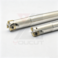 MFH03R25D25d150L4T Porte-outil de fraisage rapide pour centre d'usinage, compatible avec plaquettes LOGU0303, pour usinage CNC haute vitesse