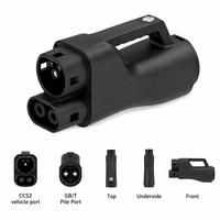 Adaptateur DC 400A GBT vers CCS2 400KW pour connecteur de charge rapide EV avec contrôle par application, mise à niveau OTA à distance, convertisseur EV en stock