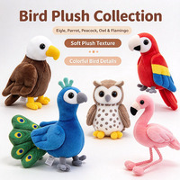 Marionnette à doigts en peluche animale super douce personnalisée de haute qualité avec rembourrage pour un cadeau éducatif en peluche