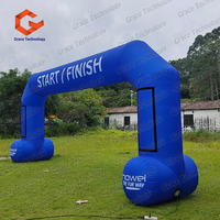 Arche gonflable d'extérieur pour ligne de départ/arrivée avec velcro, arches gonflables publicitaires pour événements sportifs et présentations