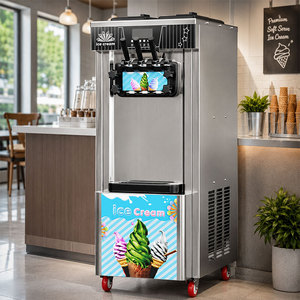 OEM Commercial Vertical 5L*2 Soft Serve <b>Ice</b> Machine Stainless Steel Dual Compressor Pre Cooling <b>Ice</b> <b>Maker</b> BQL268YL/BQL298YL - Product Image 3