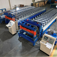 Máquina Formadora de Tejas Metálicas Corrugadas, Máquina para Fabricar Láminas Metálicas Trapezoidales para la Construcción de Edificios