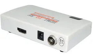 Коаксиальный преобразователь HDMI в RF для старого телевизора, преобразователь HDMI в коаксиальный аналоговый сигнал с пультом дистанционного управления и поддержкой функции масштабирования