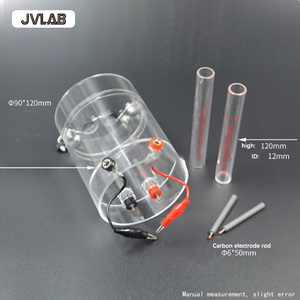 Electrolizador de Agua Estilo Hoffman, Electrodos de Grafito Tipo Escolar Mejorados, Base Integrada, Tubos Volumétricos, para Física/Química - Product Image 2