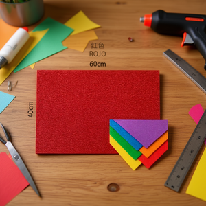 Ilan EVA Foam Sheet <b>Red</b> 60x40cm Craft <b>Material</b> - Product Image 3