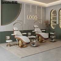 Nouveau Lit de Beauté Électrique de Luxe pour Cils, Chaise de Salon de Tatouage en Cuir, Table de Massage Multifonctionnelle, Chaise de Traitement