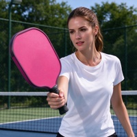 Ensemble de raquettes de pickleball en fibre de verre en gros, matériel de sport d'extérieur, raquette avec sac de balles à 40 trous, fournisseur d'usine
