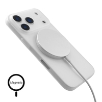 Funda de teléfono de cobertura completa a prueba de golpes suave de silicona Real magnética de círculo fino de lujo para iPhone 17 Pro Max Plus