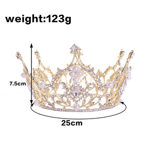 <span class=keywords><strong>Accessori</strong></span> per <span class=keywords><strong>Capelli</strong></span> da <span class=keywords><strong>Sposa</strong></span> Genya Jewelry, Gioielli Nuziali, Corona Tiara con Perle, Corona Rotonda, <span class=keywords><strong>Accessori</strong></span> per <span class=keywords><strong>Capelli</strong></span> da Matrimonio per Palcoscenico 2024 - Product Image 4