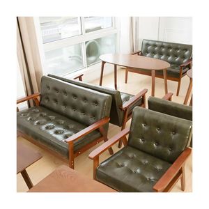 Sedia <span class=keywords><strong>da</strong></span> pranzo ristorante di lusso leggero combinazione stand divano negoziato taverna in legno massello sedia per il tempo libero mensa Bar caffetteria sedia - Product Image 4