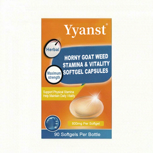 Extrait de Horny Goat Weed en gélules molles pour la vitalité quotidienne, marque privée OEM, mélange à base de plantes pour soutenir la résistance physique et maintenir l'énergie chez les hommes - Product Image 1