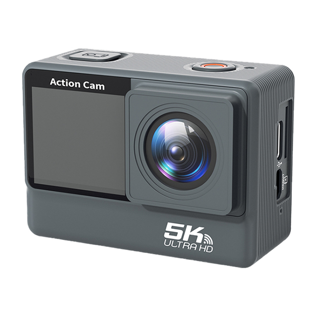 Outdoor Sports Action Camera 5K Mini DV Helmet Camera with 1050mAh Battery 170° Wide Angle MP4 Video