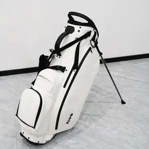 Bolsas de golf con logotipo personalizado de fábrica de alta calidad bolsa de soporte de golf ligera bolsa de Golf de cuero pu impermeable