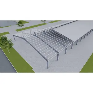 Structure en acier à portée libre en métal bâtiment préfabriqué arène pour chevaux hangar de grange conception de hall de maison