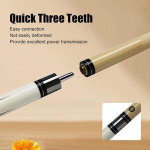 Queue de billard en érable 1/2, pointe de 13 mm, motif drapeau américain, poignée antidérapante enroulée - Product Image 3