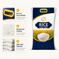 Sac à riz tissé en PP résistant à l'humidité, imprimé en héliogravure, taille personnalisée, GSM, étiquette privée, service ODM, laminé BOPP pour les propriétaires de marques