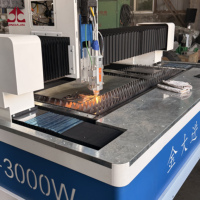 Machine de découpe de tôles CNC à fibre laser de type portique 4020 6000W, haute vitesse, refroidissement par eau, double entraînement, numérique automatique, OEM