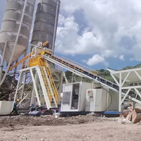 Linea di Produzione Edile Elettrica HZS25-HZS240 Nuova e Usata, Stazione di Miscelazione Calcestruzzo con Componenti Principali Motore PLC
