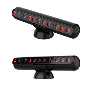 3in1Marteau de sécurité + couteau à découper + plaque d'immatriculation voiture Plaque d'immatriculation de stationnement temporaire - Product Image 1