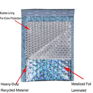 Laser Holographic nhôm Bong Bóng Phong Bì Túi bong bóng bưu phẩm đệm bảo vệ sản phẩm độn Poly bao bì cho vận chuyển - Product Image 6