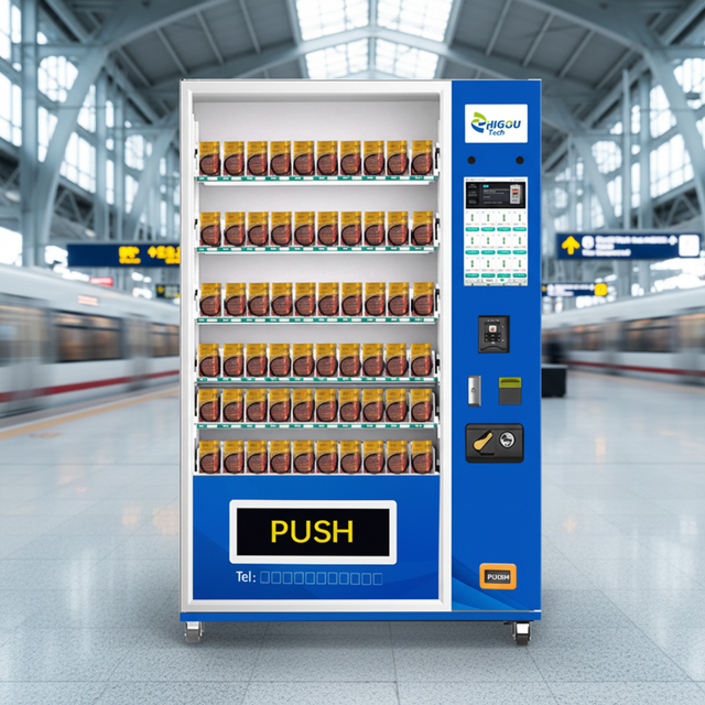 Newest Commercial Indoor Cigarette Vending Machine Cloud-Based Management Stainless Steel Remote Monitoring on Sale