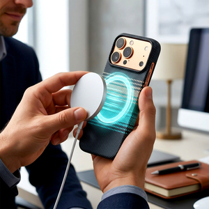 Étui de luxe magnétique à chargement sans fil pour <span class=keywords><strong>iPhone</strong></span> 18 17 16 15 <span class=keywords><strong>14</strong></span> 13 12 <span class=keywords><strong>Pro</strong></span> Max, <span class=keywords><strong>accessoires</strong></span> antichoc - Product Image 4