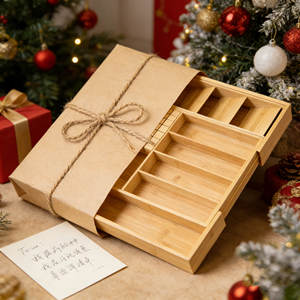 GL bambu ayarlanabilir gümüş kap tepsisi çatal bıçak kabı bıçak bloğu mutfak çekmecesi organizatör ile - Product Image 2