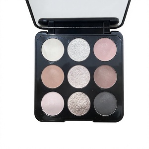Palette de fards <span class=keywords><strong>à</strong></span> paupières neutres fumés 9 couleurs, fini mat, scintillant, pailleté, taupe, marron, anthracite, kit de maquillage pigmenté <span class=keywords><strong>pour</strong></span> les <span class=keywords><strong>yeux</strong></span>, vente en gros - Product Image 4