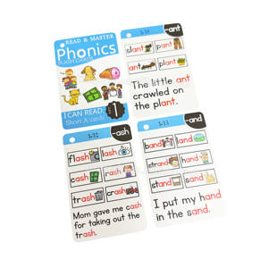 بطاقات تعليمية مخصصة للصوتيات مكونة من 67 بطاقة بطلاء غير لامع 100٪ قابلة للكتابة عليها مع حلقات - Product Image 6