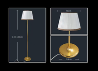 Lampadaire de style européen moderne avec abat-jour de style français, éclairage de couloir pour hôtels et décorations de scène de mariage, détachable