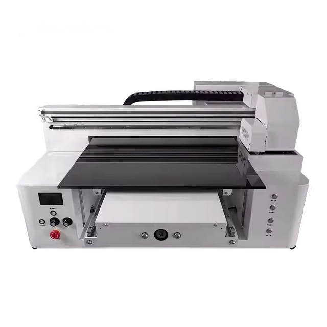 LY Inkjet Printer 5060 Dual-Head UV Printing Marking Machine Work Size 500x600mm CMYK White Color Simultaneous Printing 1 Year