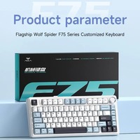 AULA F75 75% Wireless Mechanical Keyboard PBT Keycaps RGB LED Backlit Hot Swap Switch USB C Gaming Keypad