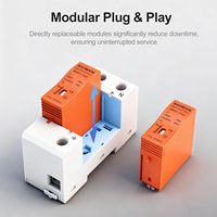 Protezione da Sovratensioni Monofase 1P+N Premium, SPD 20kA Nominale 40kA Corrente di Scarica Massima 420V AC, Protezione su Guida DIN