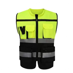 Men's ANSI Class 2 Safety Vest with Heavy Duty Stitching Phone Pocket Customizable Logo Construction Pockets for Surveyor - Product Image 2