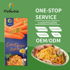 Fideos Konjac secos instantáneos bajos en carbohidratos <span class=keywords><strong>sin</strong></span> <span class=keywords><strong>gluten</strong></span> y <span class=keywords><strong>sin</strong></span> azúcar Sabor a zanahoria <span class=keywords><strong>Sin</strong></span> grasa Empaquetado en una bolsa - Product Image 5