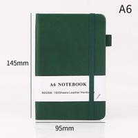 Carnet en cuir PU A5 avec logo personnalisé, pour réunions d'affaires, journal de bureau avec bande élastique