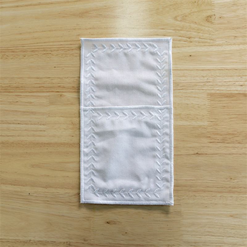 ผ้าเช็ดปากกระเป๋าช้อนส้อม (14*25ซม.)