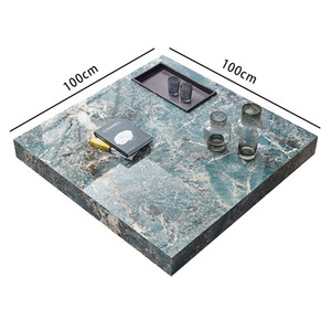 Hiện đại tùy chỉnh kích thước đồ nội thất phòng khách thủ công chạm khắc đá thiêu kết Bàn cà phê thiết kế sang trọng - Product Image 5