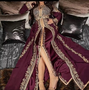 ATIYA LIBAS elegante Dubai hermoso Lehenga Choli piso longitud chaqueta vestido pesado Zardozi trabajo acetato Material para boda - Product Image 4